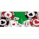 Bicchiere poker  carta da gioco decorazione addobbo