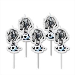 CANDELINE JUVE ZEBROTTA  5 PEZZI