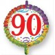 Palloncini compleanno 90 anni in mylar cm 45 addobbo 