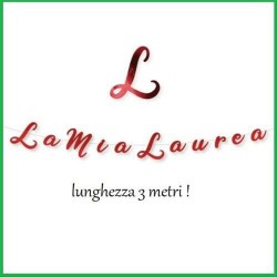 Festone  Bandierine la mia laurea laureato striscione 