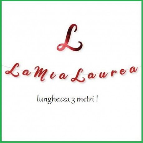 Festone  Bandierine la mia laurea laureato striscione 