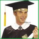 Cappello laurea nero laureata tocco dottore dottoressa