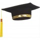 Cappello laurea nero laureata tocco dottore dottoressa