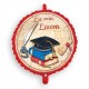 Palloncino laurea in mylar cm45 gonfiaggio