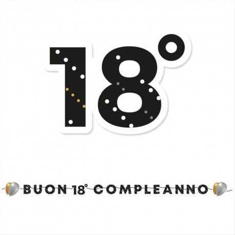 Festone buon 18 compleanno prestige