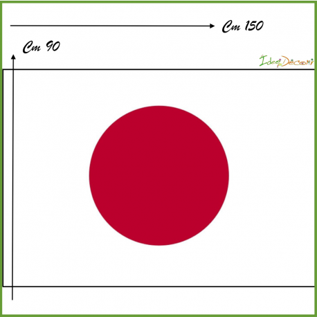 Bandiera Giappone Giapponese in tessuto cm 150x90 