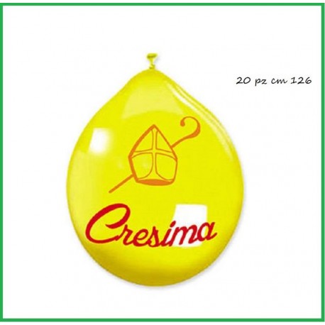 Palloncini santa Cresima 20 pezzi in latice