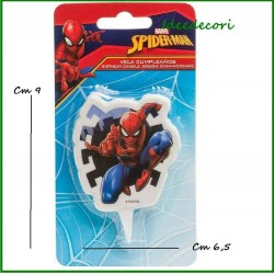 Spiderman candelina per torta candela festa compleanno