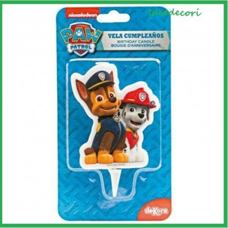 Candelina Paw Patrol sagomata cm 7.5