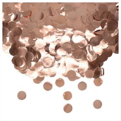 Coriandoli decorativi rosa gold foil tavola e palloncini 