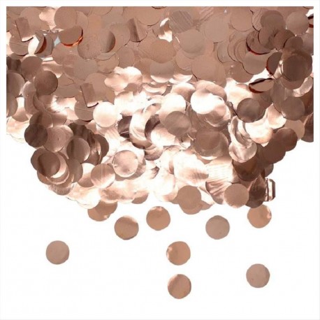Coriandoli decorativi rosa gold foil tavola e palloncini 
