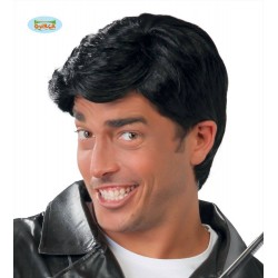 Parrucca uomo nera capelli corti