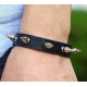 Bracciale con borchie braccialetto in pelle dark punk