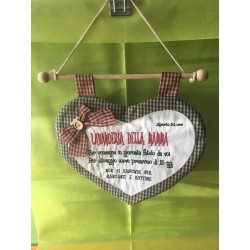 Regalo festa della mamma cuore country