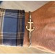 Bracciale da uomo con ancora in acciaio inox