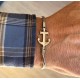 Bracciale da uomo con ancora in acciaio inox