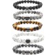 Bracciale da uomo set in pietre dure naturali