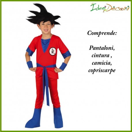 Costume Dragon ball Goku  Bambino Ninja tuta Spaziale