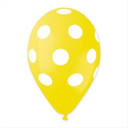 Palloncini a Pois giallo 25 pz compleanno festa a tema