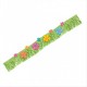 Decorazione Hawaiana ghirlanda con frange in rafia e fiori 