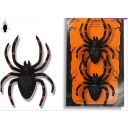 RAGNO HALLOWEEN CON GLITTER 2 PEZZI