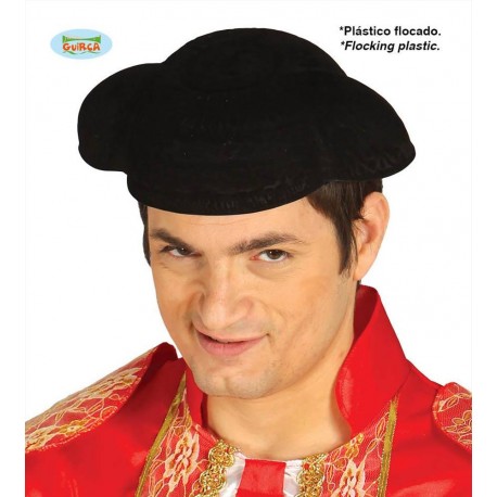 Cappello torero nero in feltro spagnolo matador
