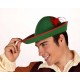 Cappello tirolese verde peter pan alpino in feltro
