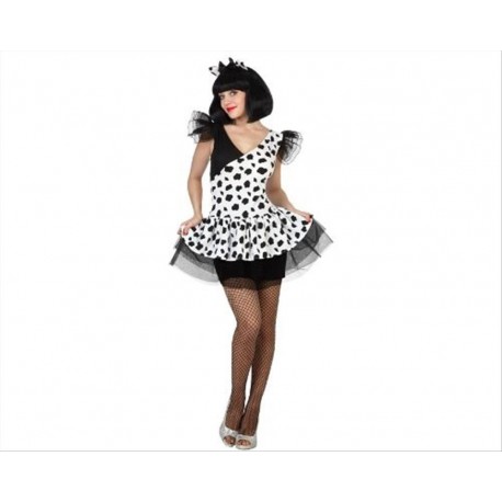 COSTUME DALMATA SEXY TAGLIA M/L
