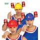 Casco porta lattine cappello adulto carnevale
