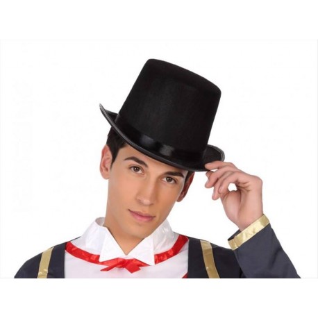 Cappello cilindro alto nero
