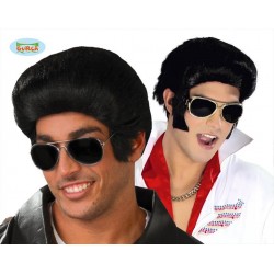 PARRUCCA ELVIS NERA CARNEVALE